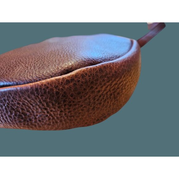 Duluth Lifetime Leather Crossbody Saddle Bag Full Grain Cow Hide Distressed - Picture 6 of 16